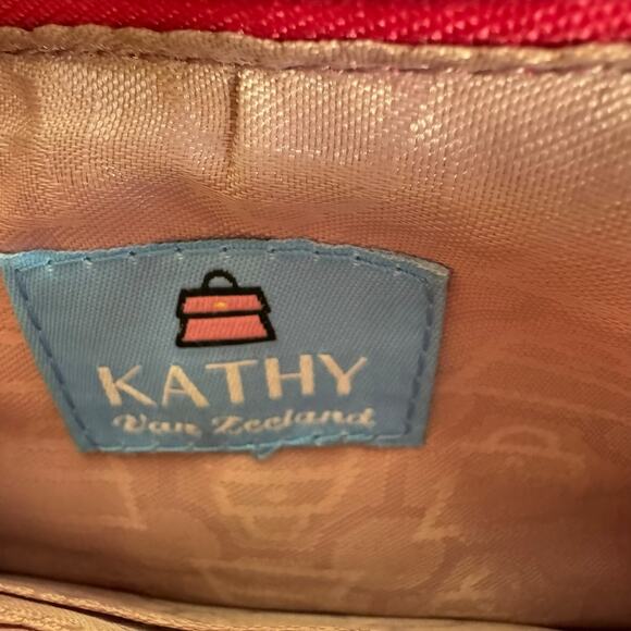 Kathy Van Zeeland Pink Small Bedazzled Crossbody Zippered Purse - Picture 3 of 5